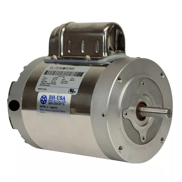 1 HP Elite TENV Stainless Boat Lift Motor