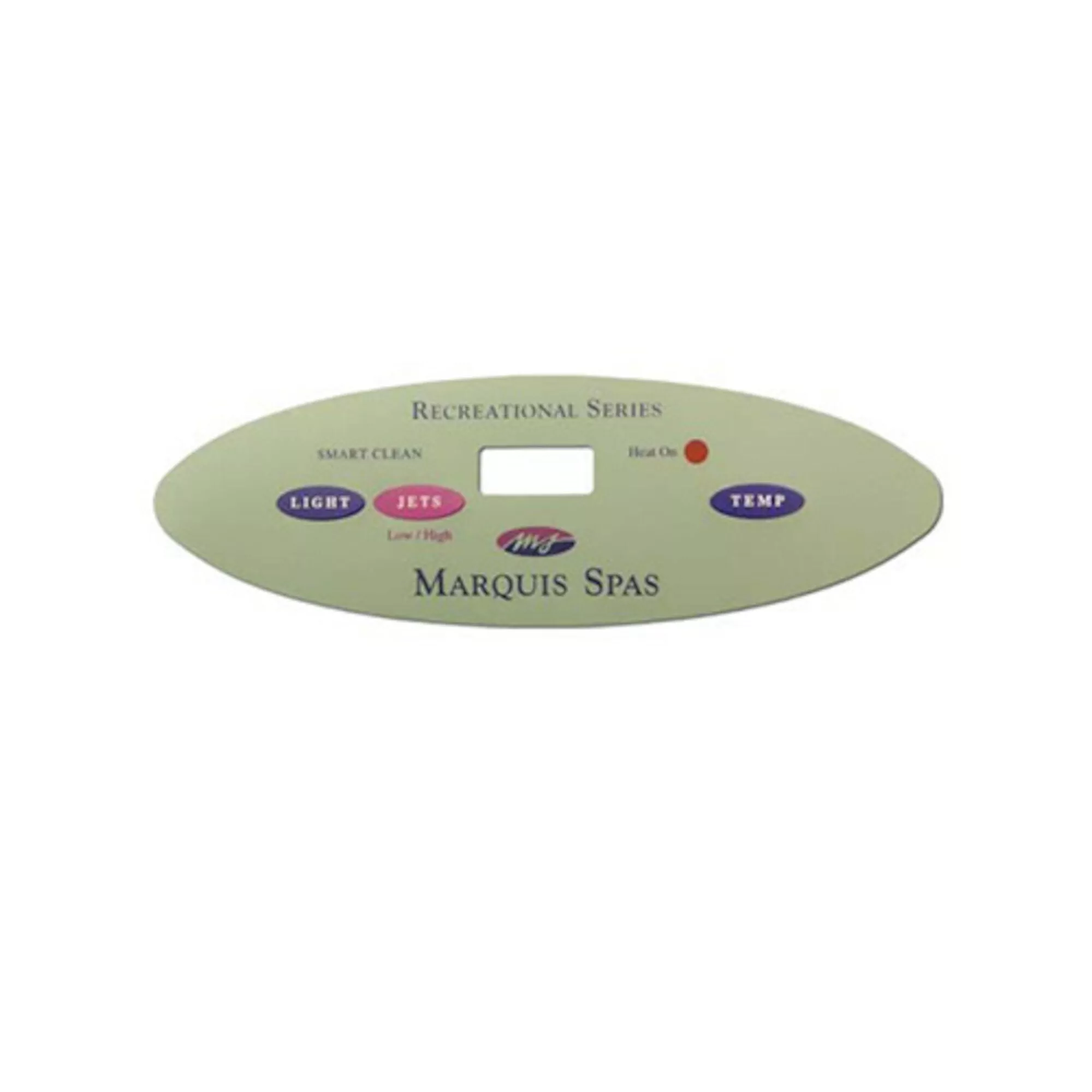 3 Button Marquis Spa Recreational Series Keypad Overlay 650-0423