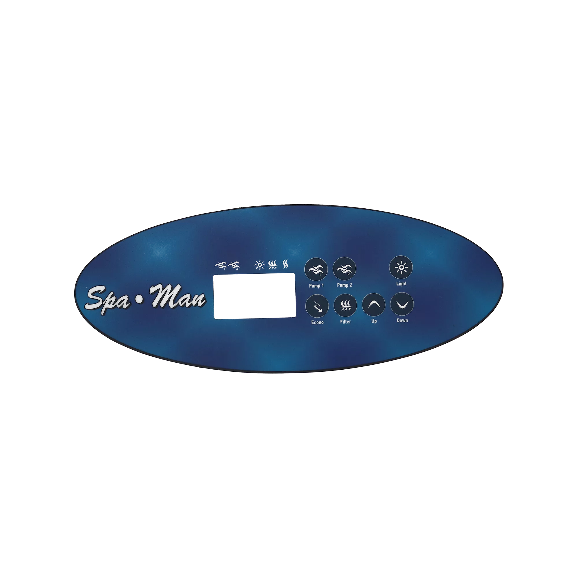 7 Button Dynasty K-52 Keypad Overlay 11392