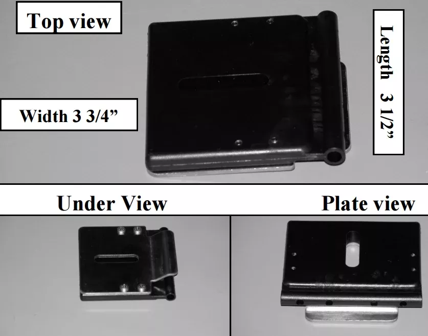 Aquamatic 1102P Understrack Slider & Stop With Plate