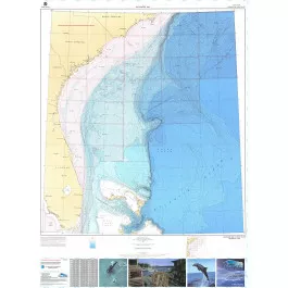 Bathymetric Nautical Chart - BR-3PT1_2 Southeastern United States- 1 and 2