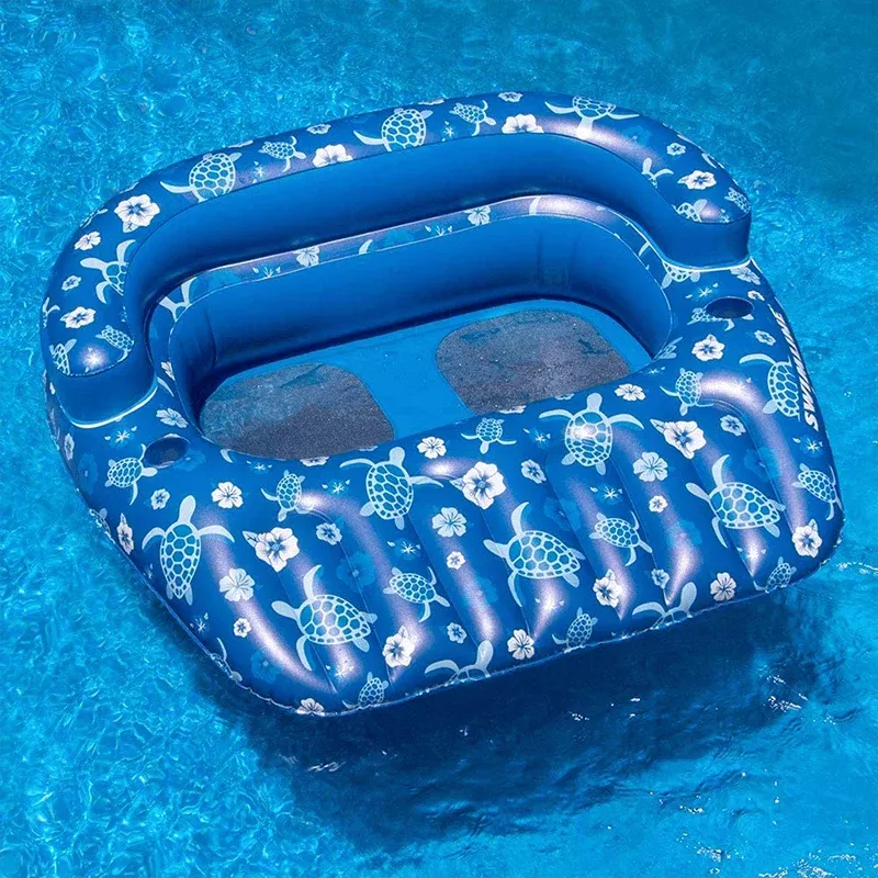 Chaise longue gonflable Tropical Double