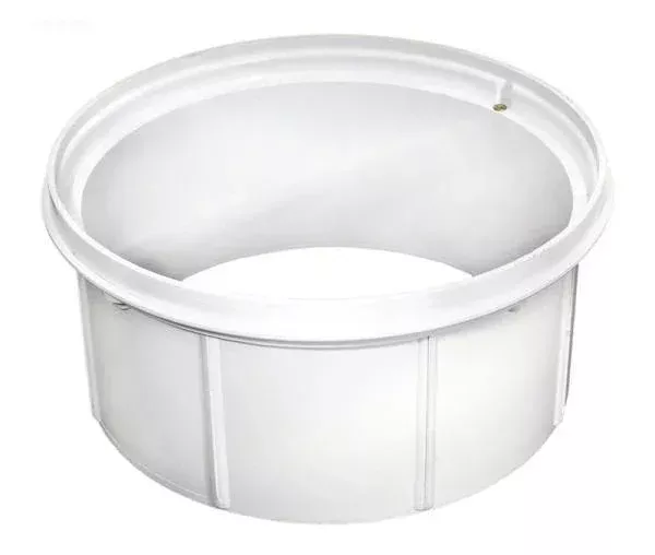 Deck collar, vinyl, white