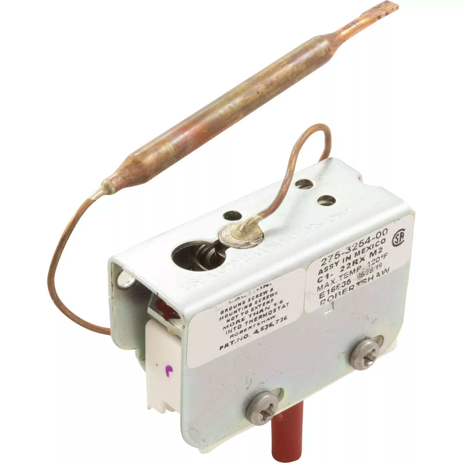 Hi-Limit, Robertshaw, 1/4″ dia, 6″ Capillary, SPST | 275-3254-00