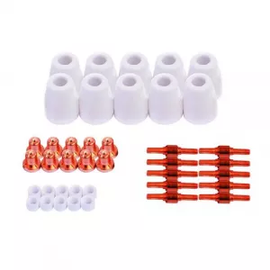 Lotos LCON40 40-Piece Set of Nozzle Electrode Cup & Ring