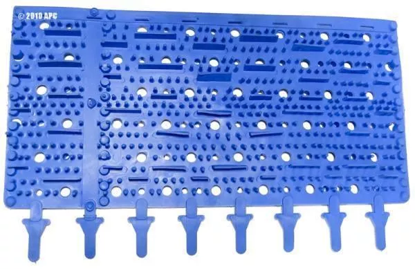 Molded Rubber Brush Blue - Each