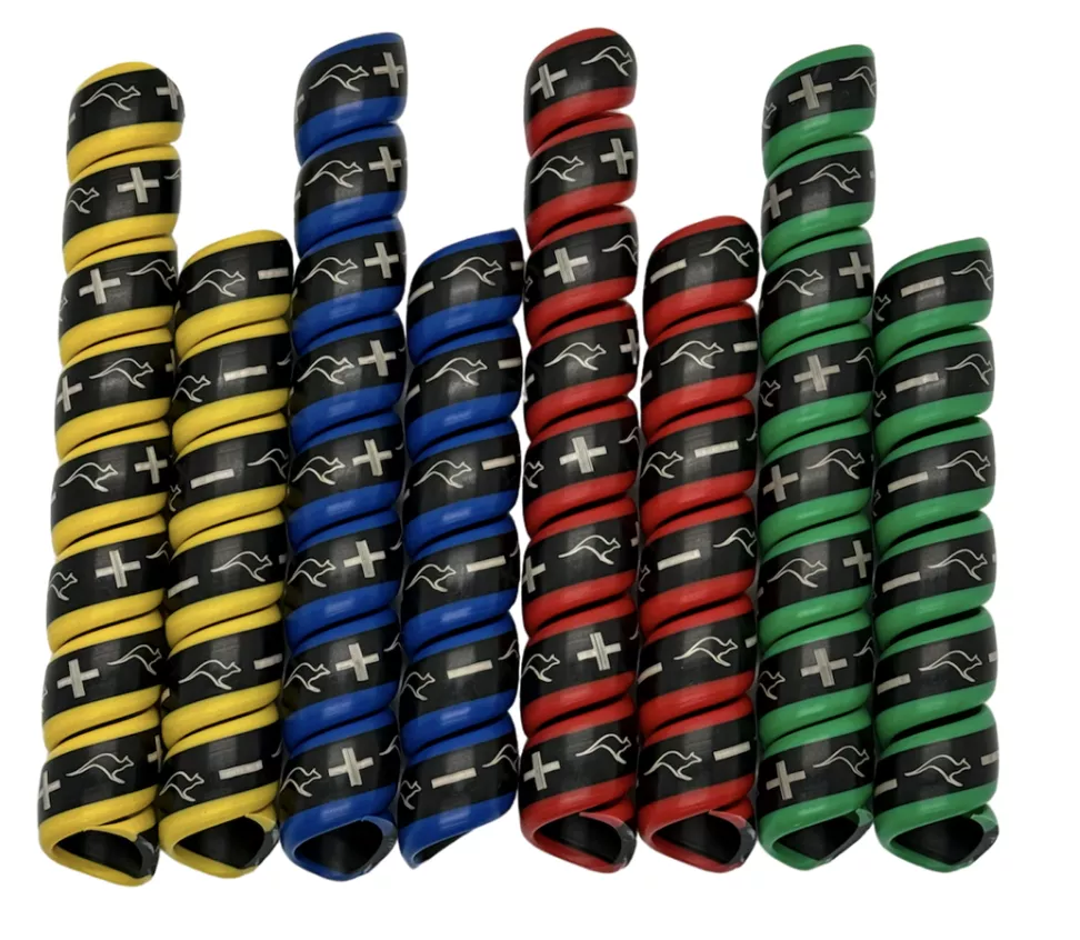 Outback Wrap | 4-Pair "Yellow/Blue/Red/Green" Hydraulic Hose Markers Fits 1/4" to 1-1/2" Hoses