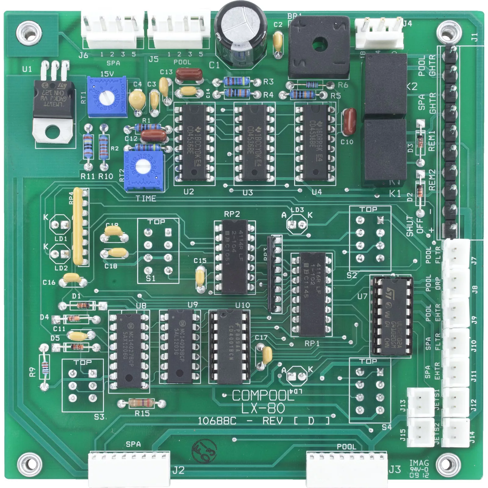 PCB, Pentair, Compool, LX-80 | PCLX80