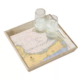 ScreenCraft - Wood Serving Tray Cape Cod