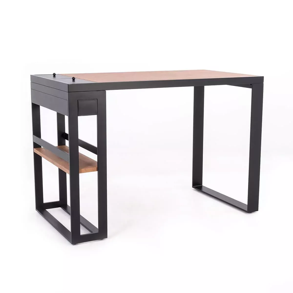 Table de bar extérieure avec 2 seaux