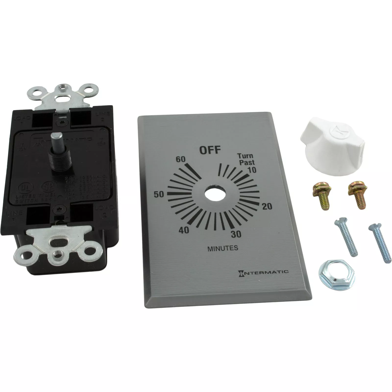 Timer, Intermatic, SPST, Wound, 60min, 20A | FF60MC